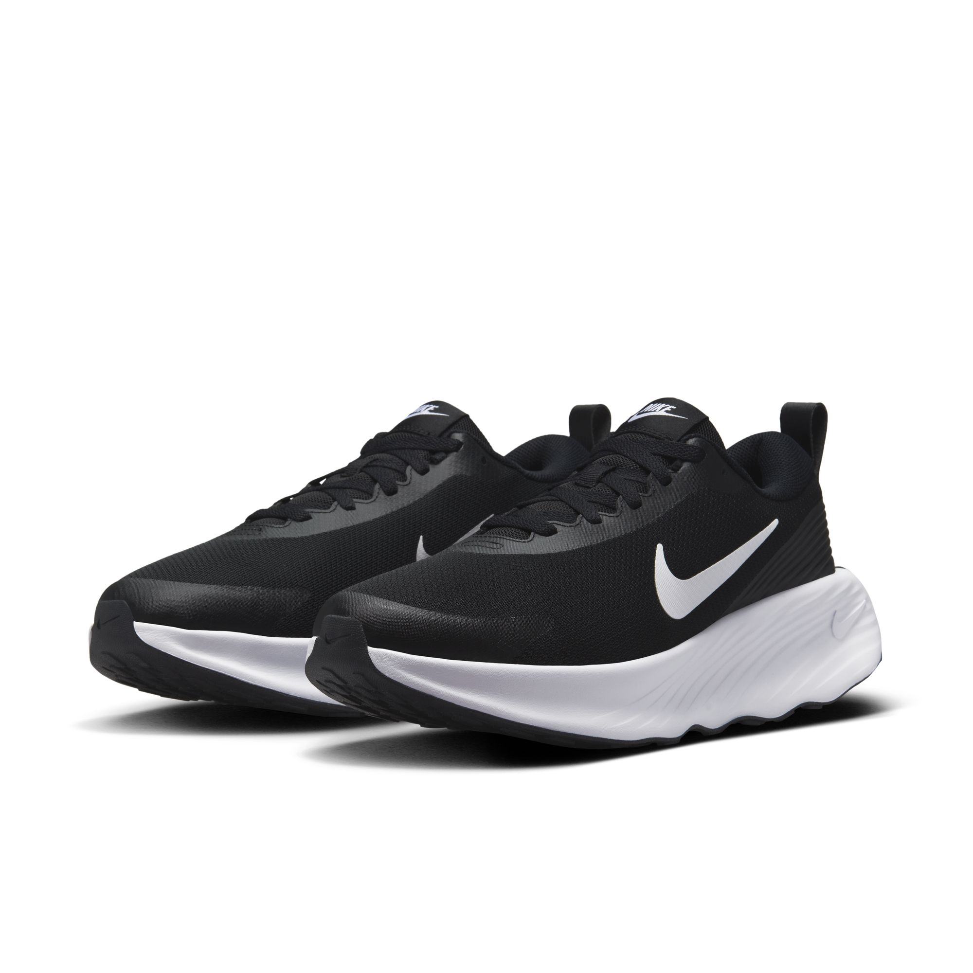 Walkingschuh NIKE "M NIKE PROMINA", Herren, Gr. 45,5, schwarz, weiß, Synthetik, Textil, Schuhe Walkingschuh