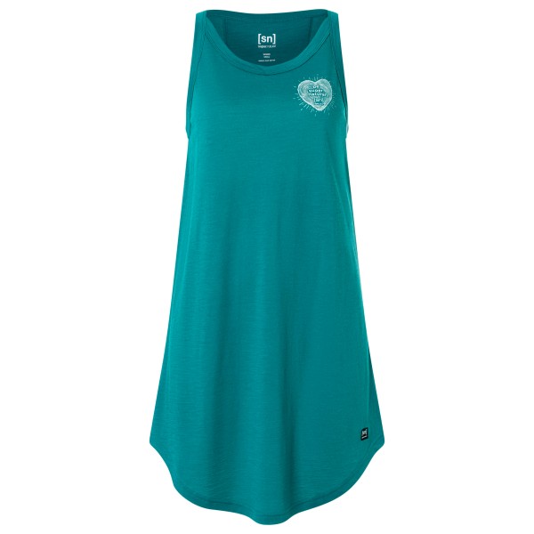 super.natural - Women's Little Heartwood Dress - Kleid Gr XL türkis