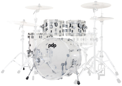DW PDP Concept Clear Acrylic 4pc