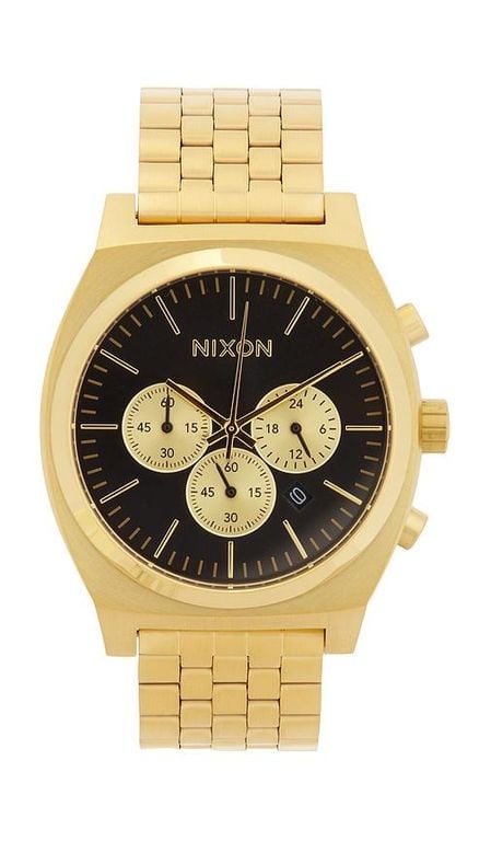 Time Teller Chrono Watch - Metallic - Nixon Watches