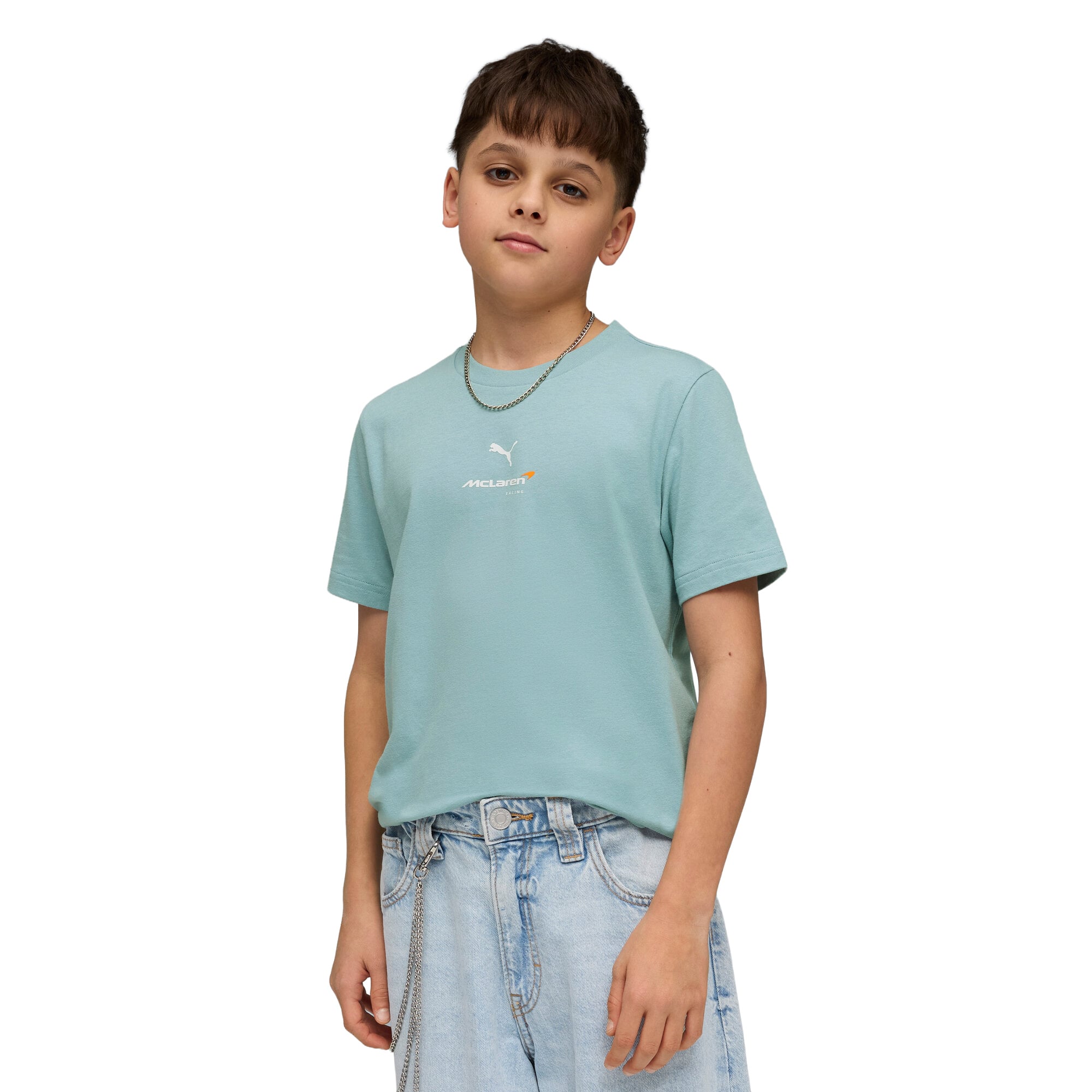 T-shirt petit logo McLaren - Bleu - Enfant - unisexe Taille: 152