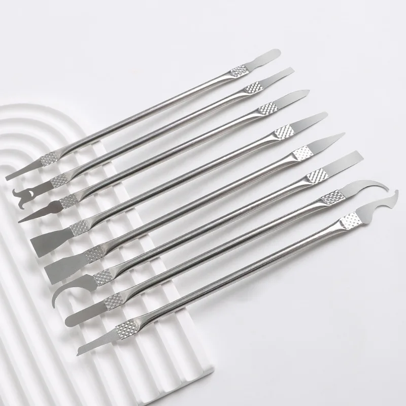 8-in-1-Demontage von CPU IC, neugierige Messerklinge, dünnes IC-Chip-Reparatur-Werkzeug-Set für die Reparatur von Mobiltelefonen, Computern, CPU, NAND, IC-Chip Image
