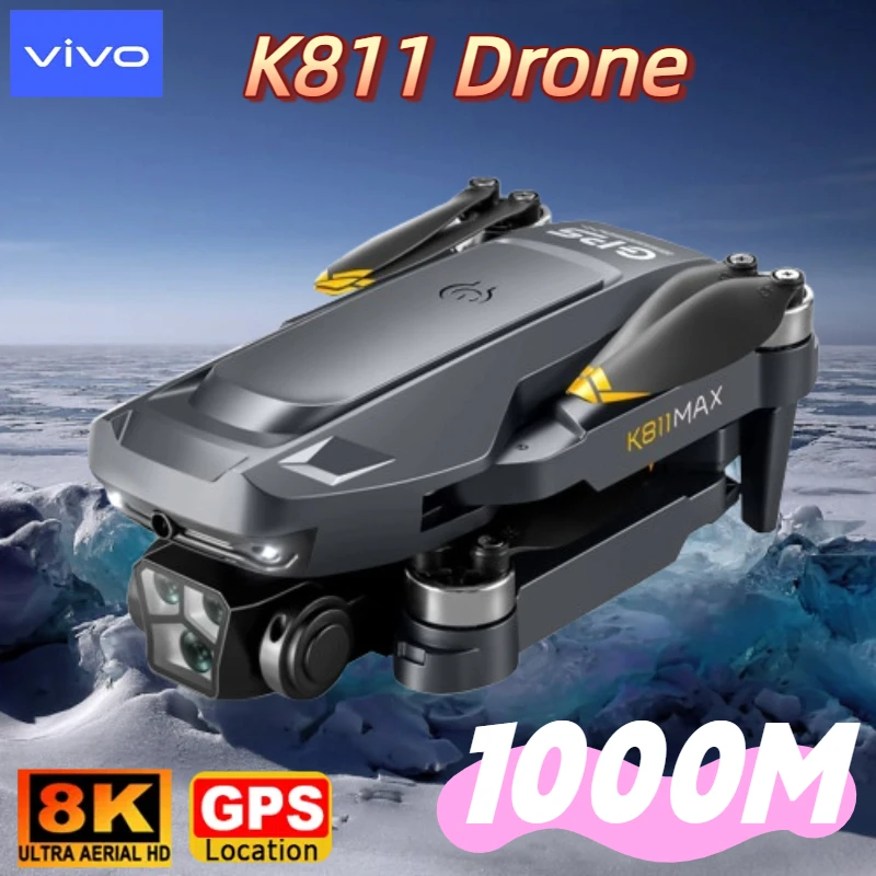 K811 MAX Drohne GPS Return 4K HD Dual Kamera 5G WIFI Intelligente Hindernisvermeidung Quad Axis Bürstenlose Luftaufnahmen Flyer Image