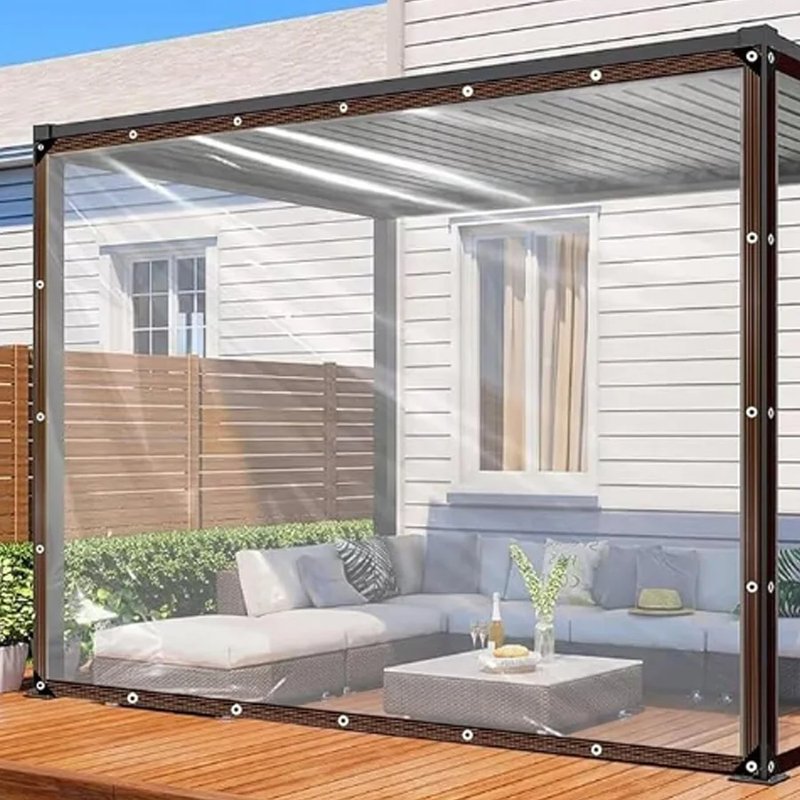 Transparentes wasserdichtes Tuch, regensichere Folie, Außenplane, Terrasse, Sukkulenten-Isolierzelt, Balkon