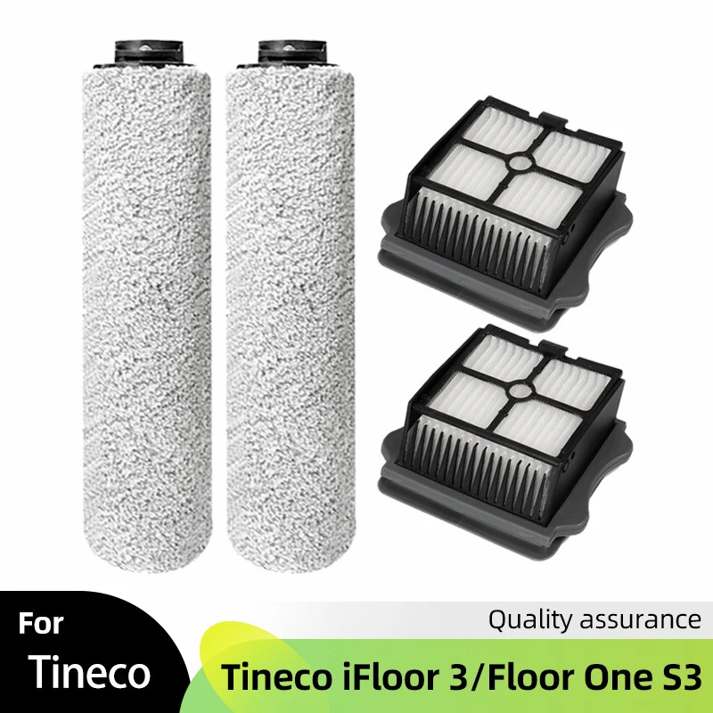Für TINECO iFloor 3 / Floor One S3 Akku-Bodenreiniger Handstaubsauger Soft Roller Pinsel Hepa-Filter Ersatzzubehör Image