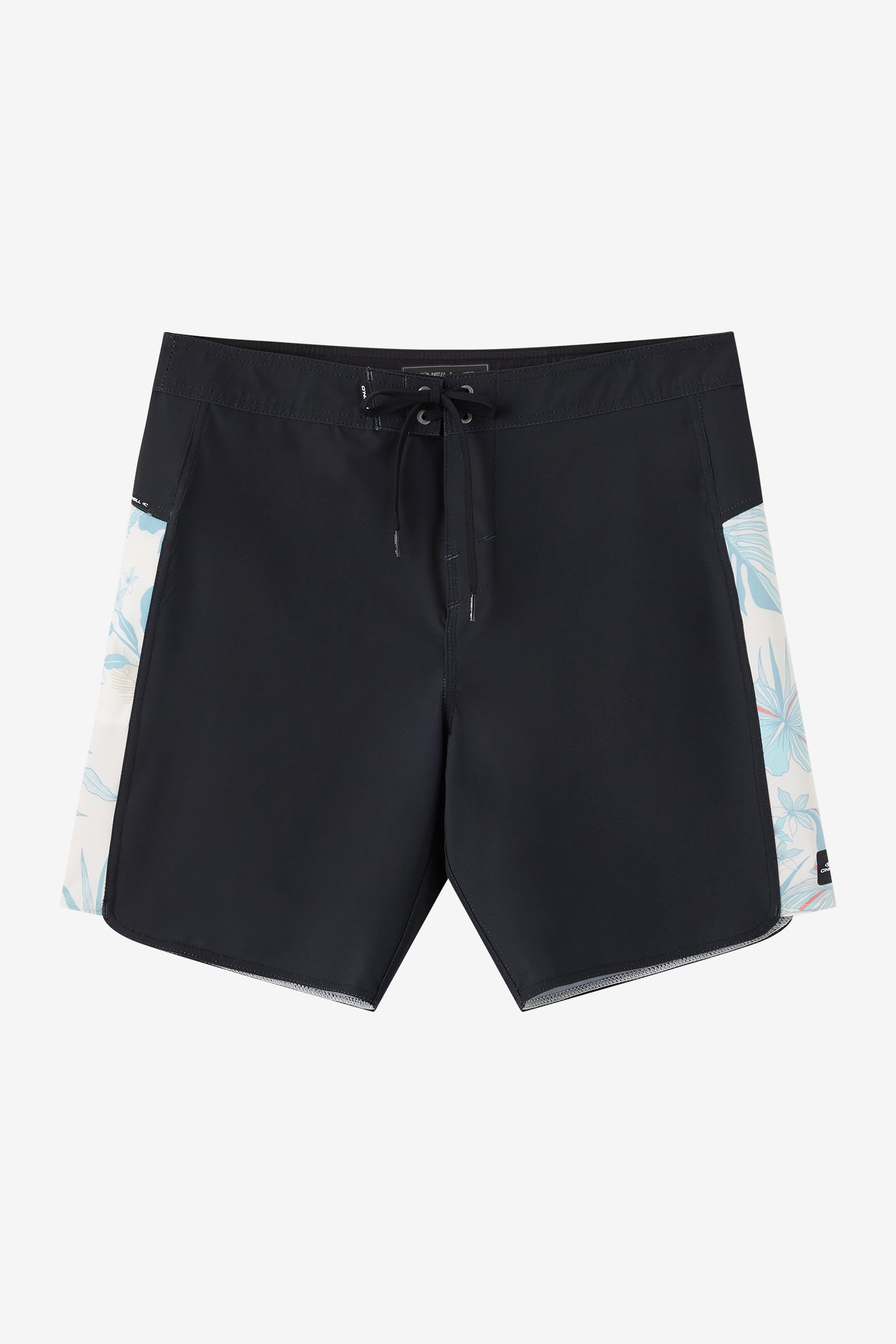 O'Neill Men's Hyperfreak Tech Panel 18"" Board Shorts in Black, Size 40, Elastane/Polyester
