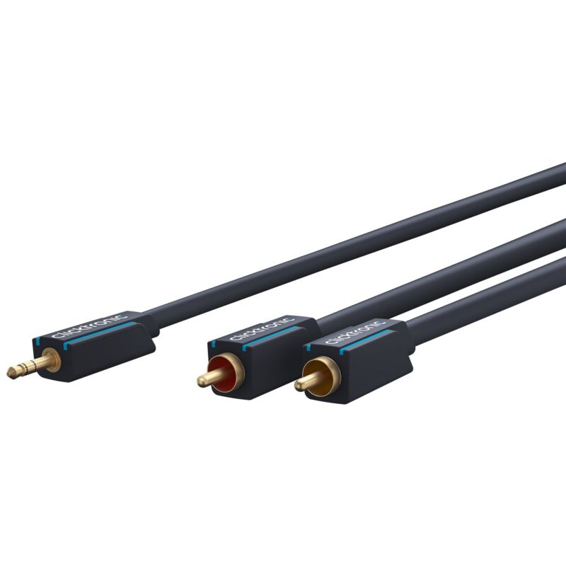 Cavo Adattatore Da 3,5 Mm Aux A Rca, Stereo, Cavo Premium 1x 3.5 Mm Jack Plug 2x Cinch Plug 10,0 M Conduttore Interno Ofc. Lunghezza Del Cavo 10 M