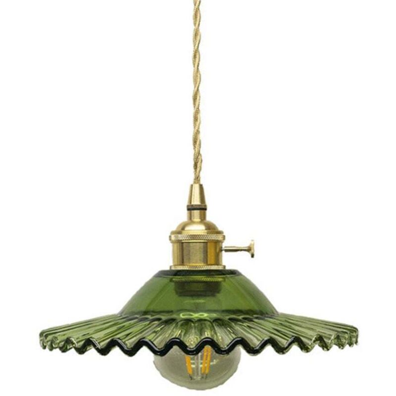 Lampada A Sospensione In Vetro Vintage Industriale E27 Lampada A Sospensione Retrò In Vetro Lampada A Sospensione Retrò Illuminazione A Soffitto Industriale Lampada A Sospensione Lampada A Sospensione
