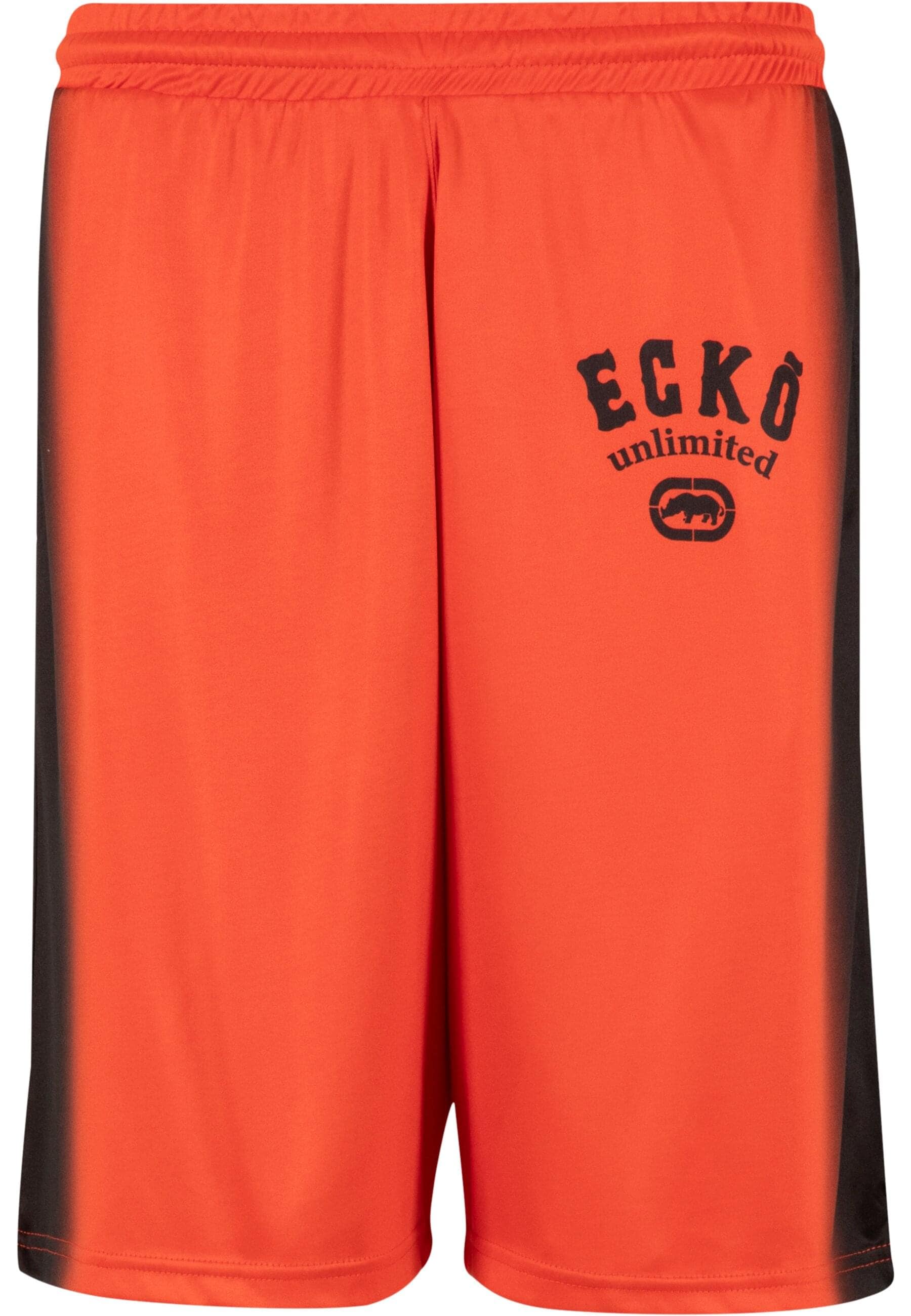 Shorts ECKO UNLTD. "Ecko Unltd. Ecko Unltd. Faded Soccer Shorts", Herren, Gr. S, US-Größen, rot, schwarz, 100% Polyester, normal, Hosen Shorts