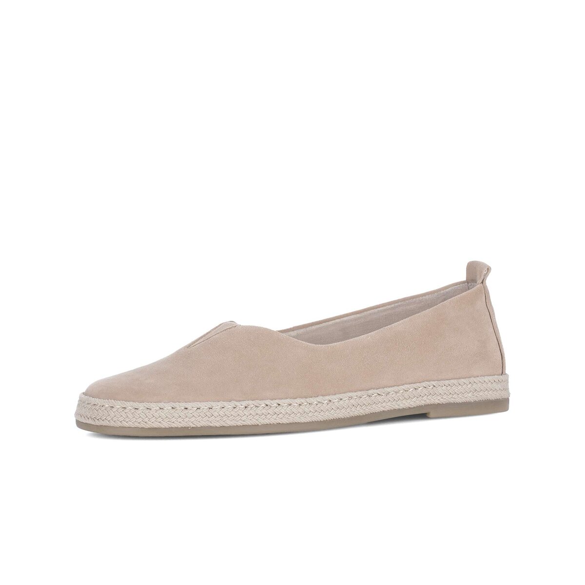 Slipper GABOR "Slipper Rauleder", Damen, Gr. 41, beige, Schuhe Slipper