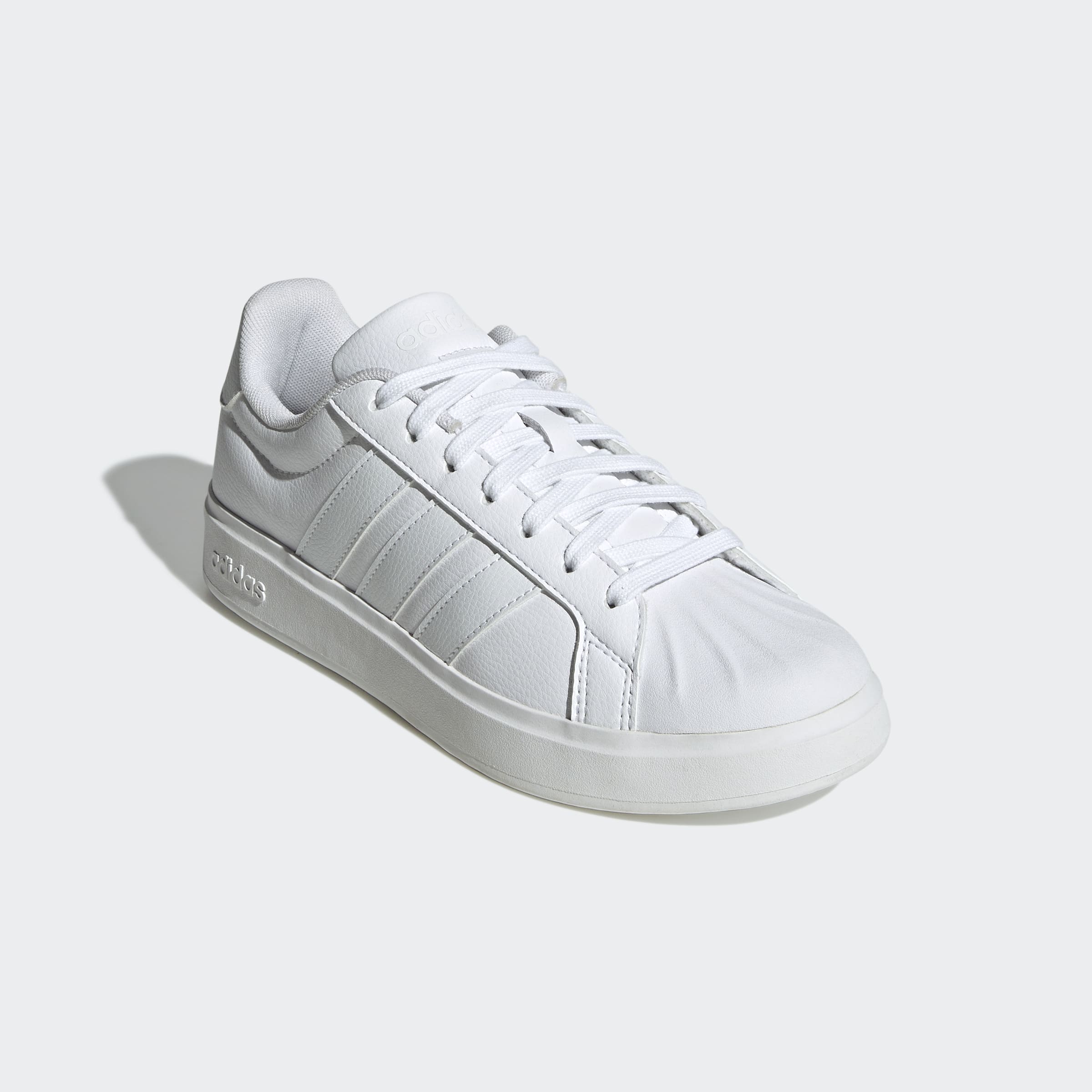 Sneaker ADIDAS SPORTSWEAR "STREETTALK", Damen, Gr. 37, ftwwht, ftwwht, cweiß, Synthetik, Schuhe Sneaker, inspiriert vom Design des adidas Superstar