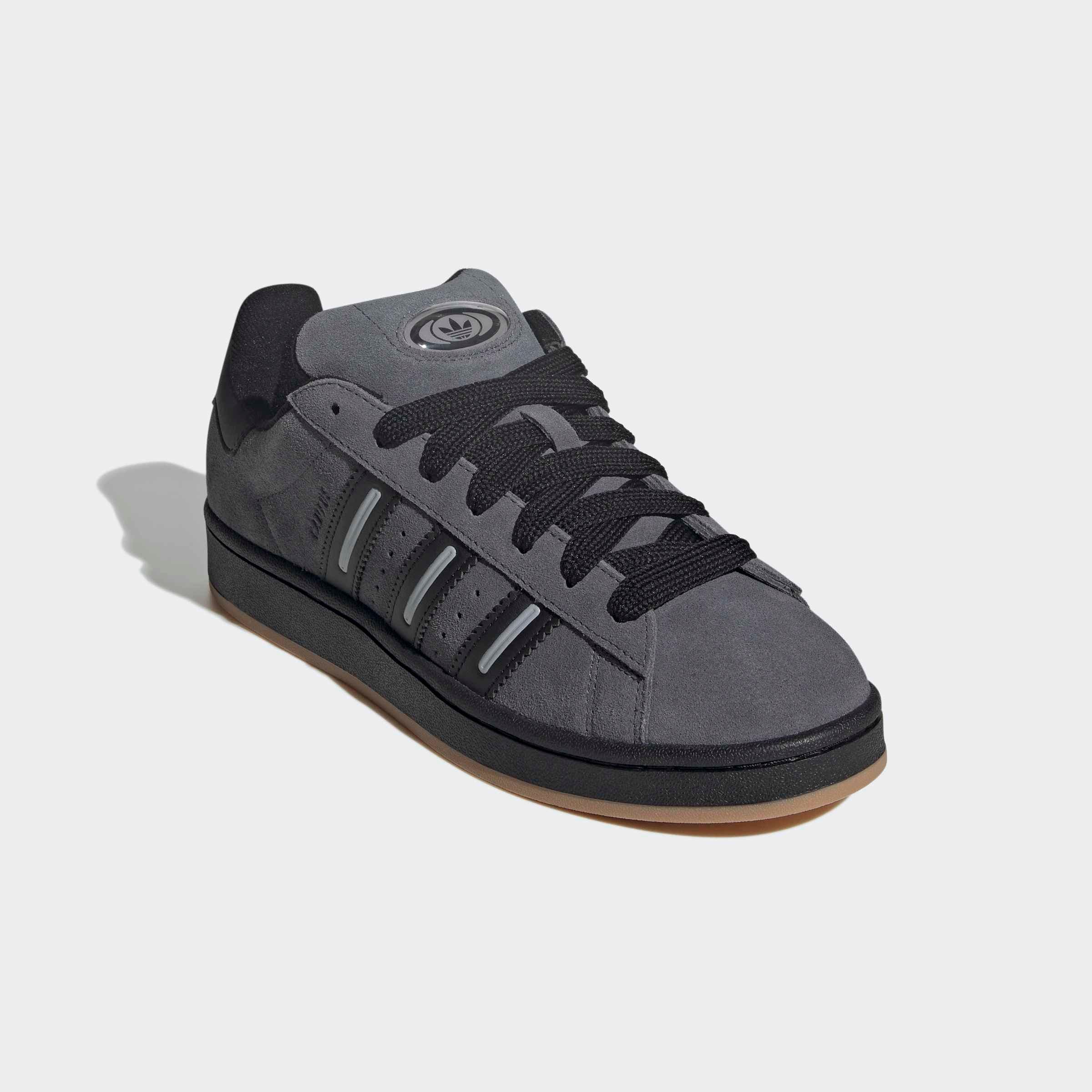 Sneaker ADIDAS ORIGINALS "CAMPUS 00S", Damen, Gr. 43, onix, core schwarz, halo silber, Leder, Schuhe Sneaker