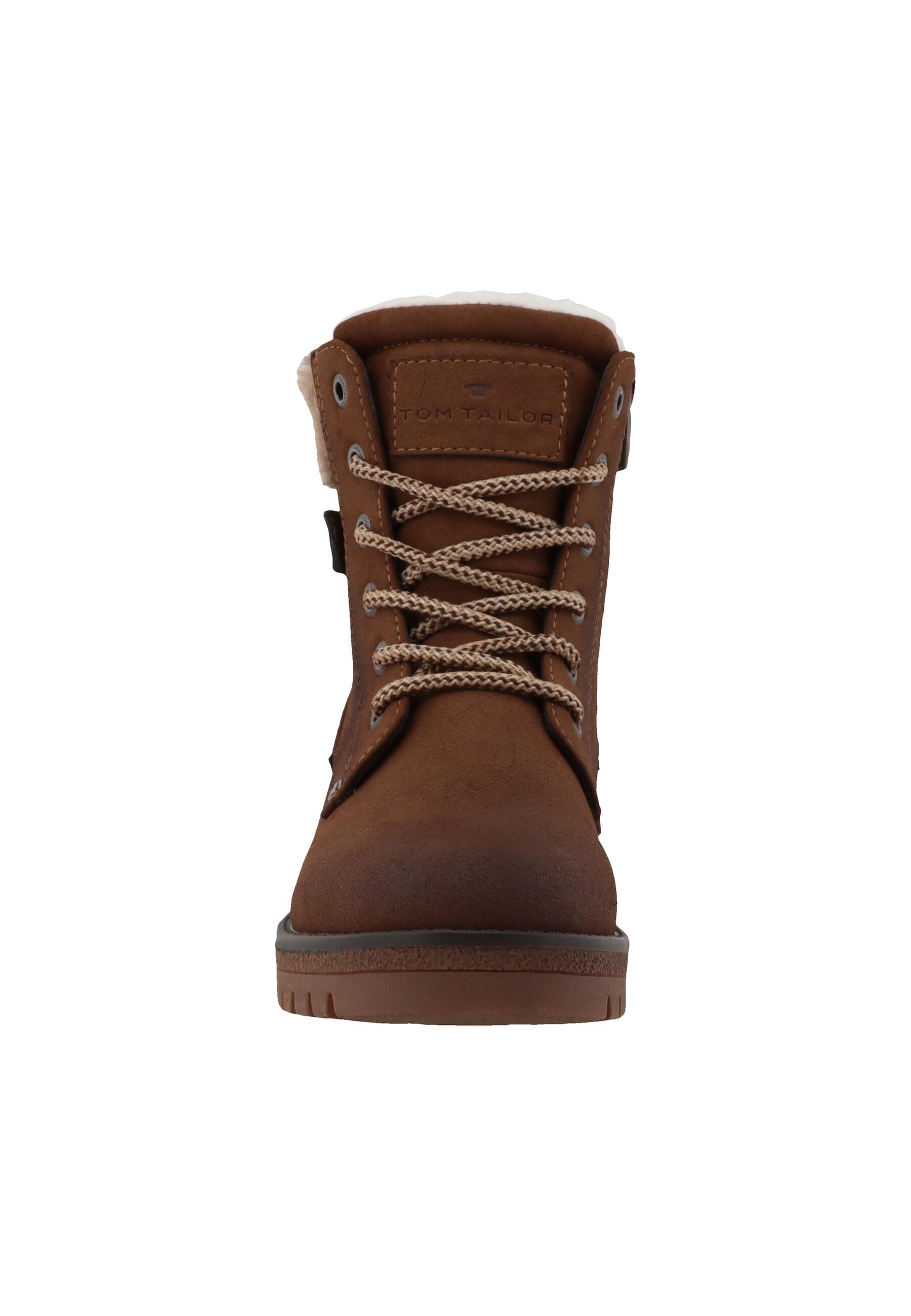 Stiefel TOM TAILOR "Tom Tailor Winter Boots", Damen, Gr. 37, whisky, unifarben, Schuhe Stiefel