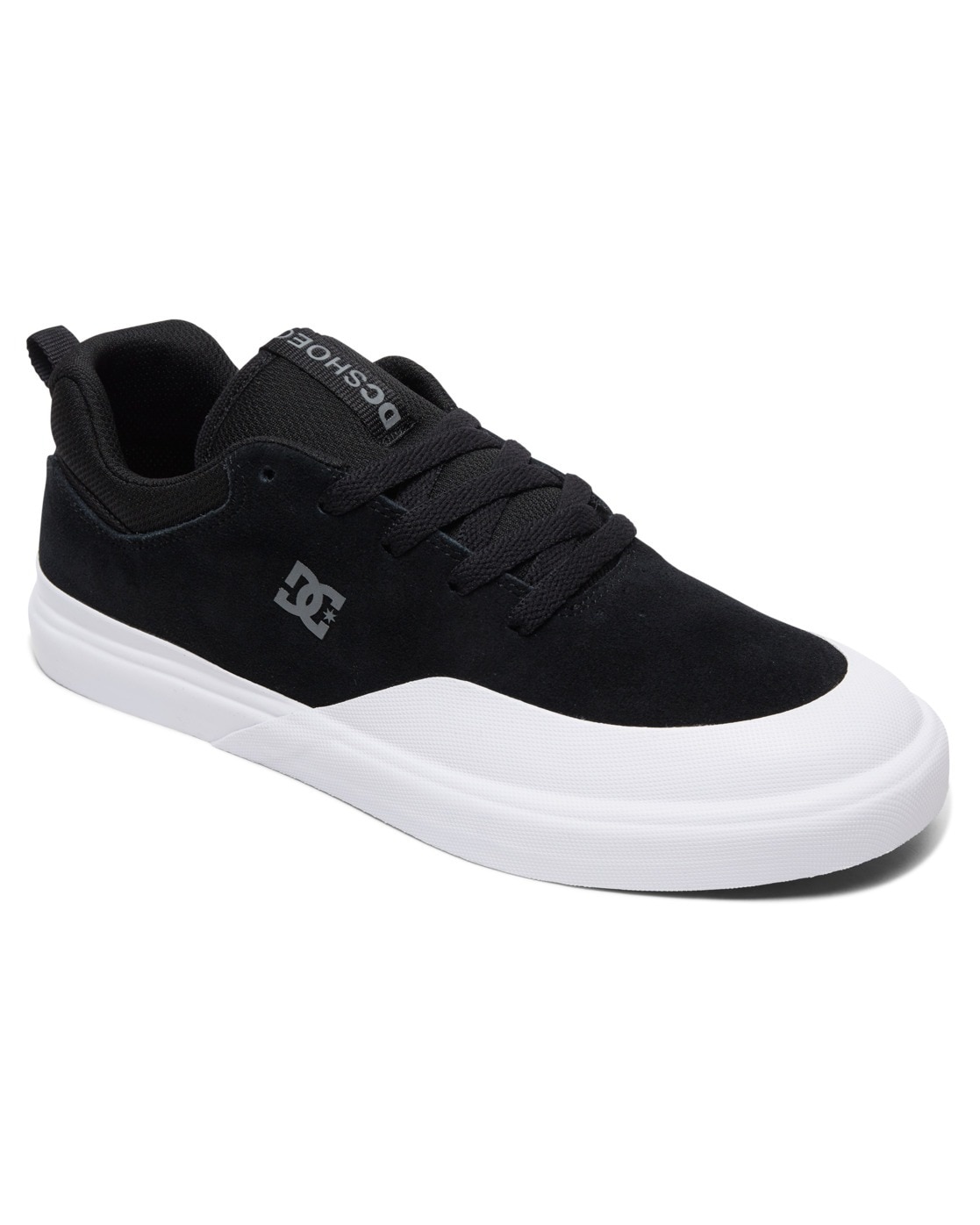 Skateschuh DC SHOES "Infinite S", Herren, Gr. 10,5 (44), schwarz-weiß (schwarz, weiß), SuperSuede™-Obermaterial für extra Haltbarkeit und gleichzeitig Geschmeidigkeit und Komfort Zehenschutzkappe aus Gummi für einen Skateschuh, der länger hält...