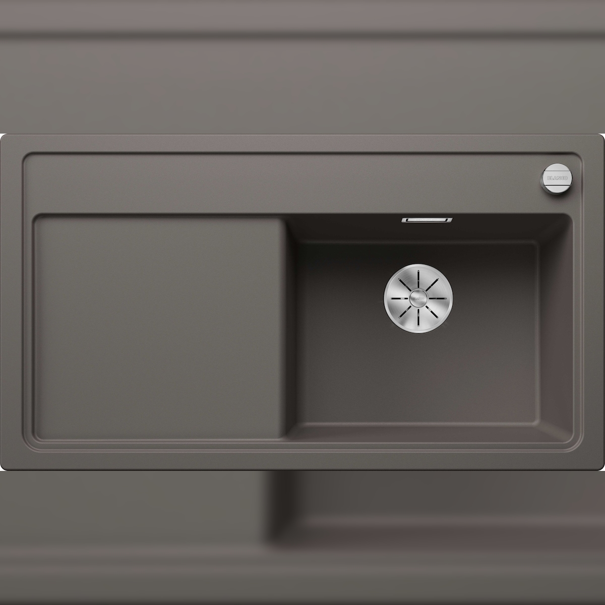 BLANCO GmbH + Co KG BLANCO ZENAR 5 S Einbauspüle SILGRANIT vulkangrau ab 50 cm Excenter Image