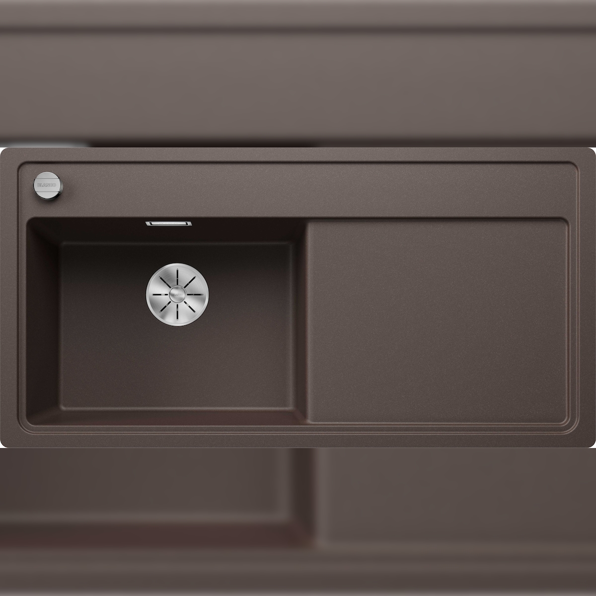 BLANCO GmbH + Co KG BLANCO ZENAR XL 6 S-F Einbauspüle SILGRANIT cafe ab 60 cm Excenter Image