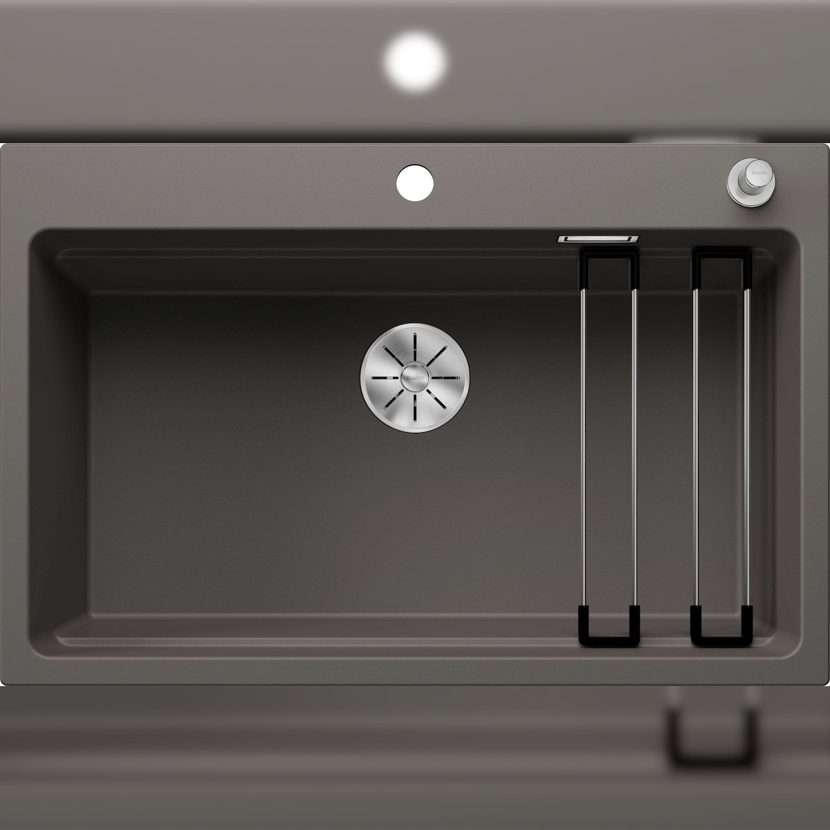 BLANCO GmbH + Co KG BLANCO ETAGON 8 Einbauspüle SILGRANIT vulkangrau ab 80 cm Excenter Image