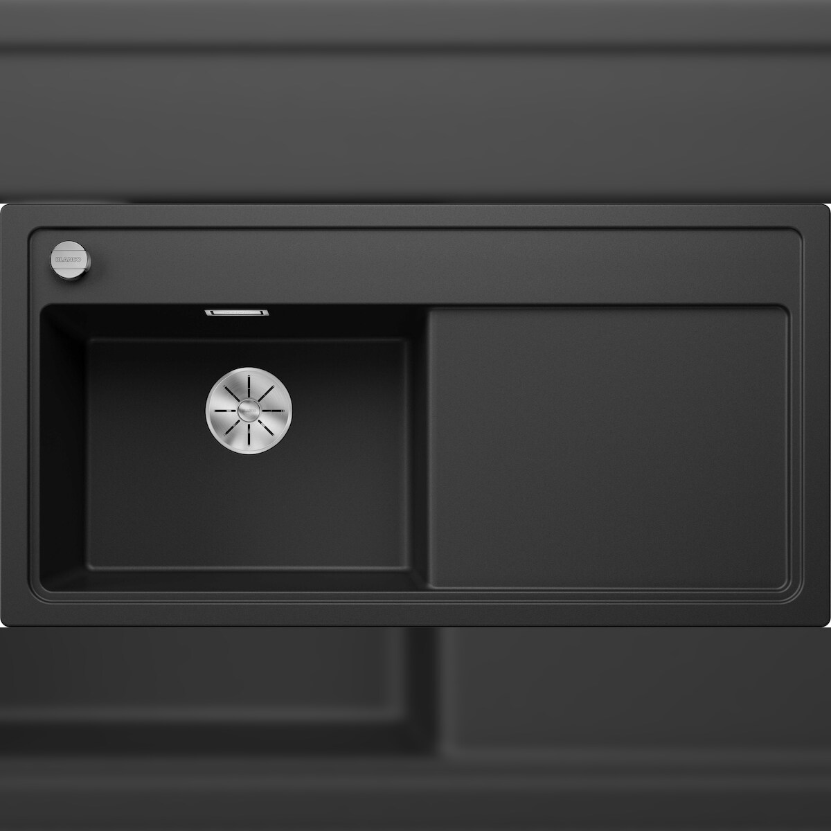 BLANCO GmbH + Co KG BLANCO ZENAR XL 6 S Einbauspüle SILGRANIT schwarz ab 60 cm Excenter