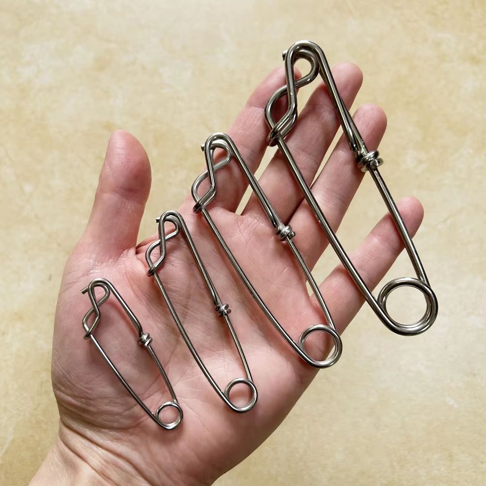 Stainless Steel Fishing Snap And Swivel Quick Pin Connector Set size 2.0