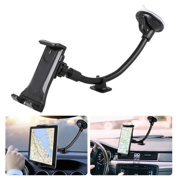 Universal Car Windshield Holder, Desktop Mount For Cellphone, Tablet, IPad, GPS Long Arm Adjustable Universal Car Windshield Holder, Desktop Mount For Cellphone, Tablet, IPad, GPS Long Arm Adjustable