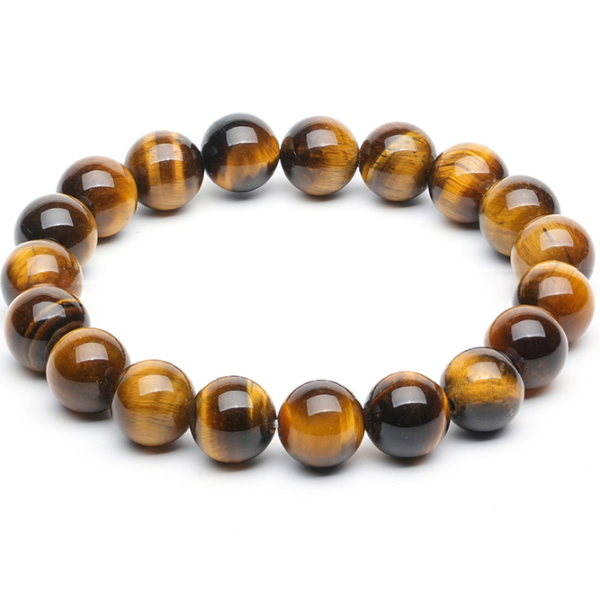 Handmade Tiger Eye Stone Bracelet Natural Healing Jewelry High Quality Fine Bangles 10mm