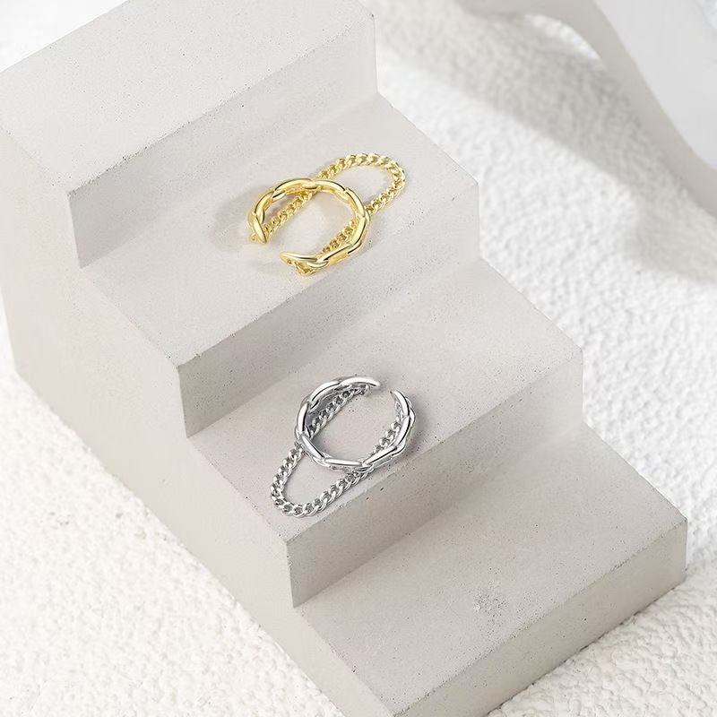 No Piercing Ear Chain Cuff Earrings For Women, Fake Piercing Earcuff Clips, Fashion Jewelry For Girls gold