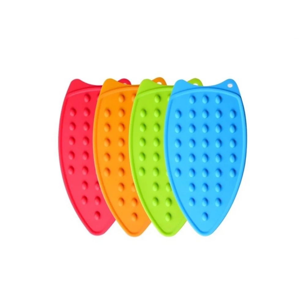 Reusable Silicone Ironing Board Pad Heat Resistant, Thick Protective Mat For Easy Ironing Anywhere red