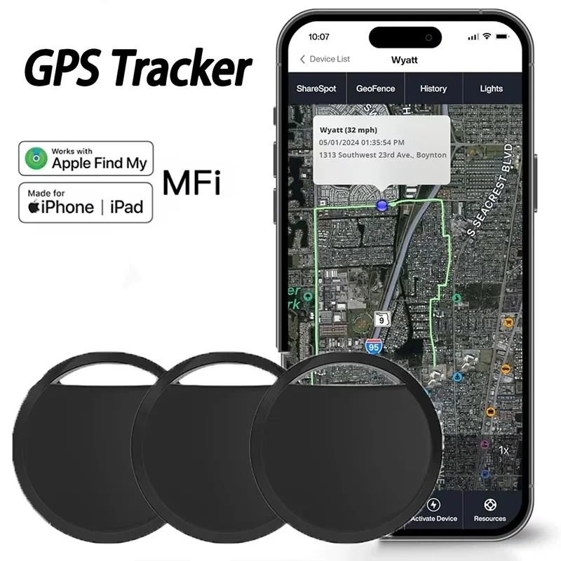 Apple Find My Mini Bluetooth GPS Tracker Anti lose Reminder Key Finder Pet Dog Kid Bag Wallet Car Smart Tag 4 Pcs