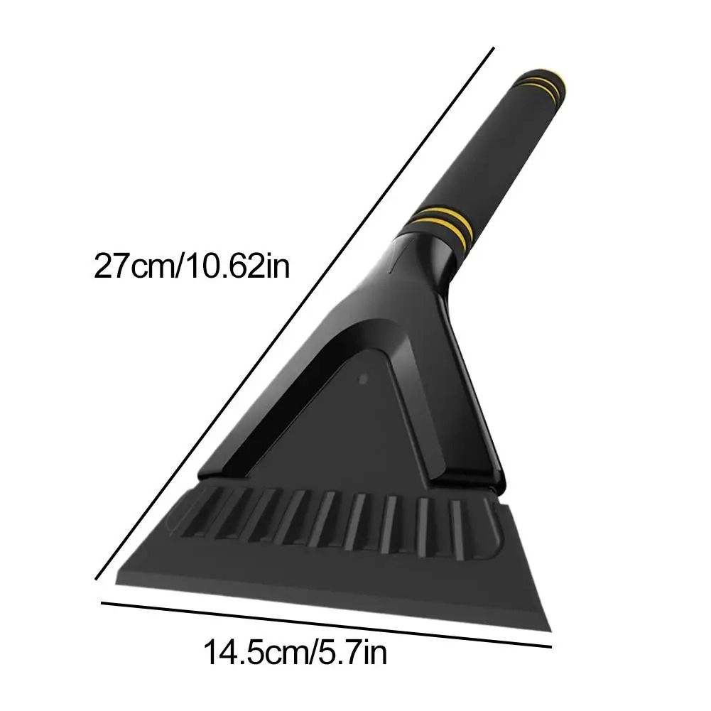 Multi Functional Car Snow Scraper Ice Scraper Tool For Windshield Cleaning black