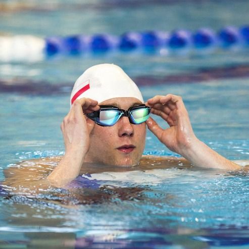 UV Anti Fog Swim Goggles, Clear Comfortable Glasses For Adults & Kids, Mirrored Lenses, Perfect For Swimming pink With Clear Lenses