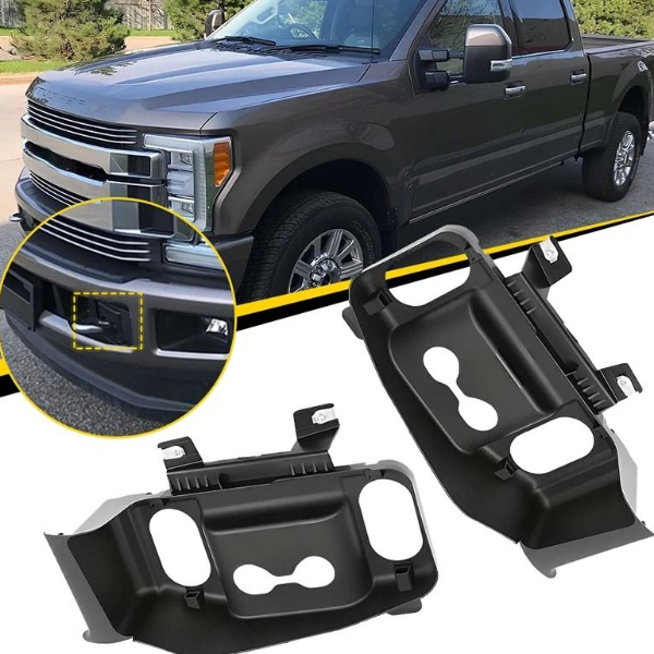 Front Bumper Tow Hook Trim Cover Panel Set Left And Right Replacement Front Bumper Tow Hook Trim Cover Panel Set Left And Right Replacement