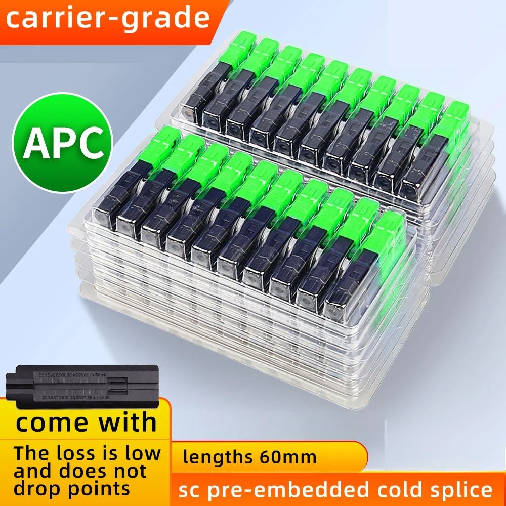SIGS Professional Fiber Optic Quick Connectors SC APC FTTH Cold Splicer sc upc 300 Pcs