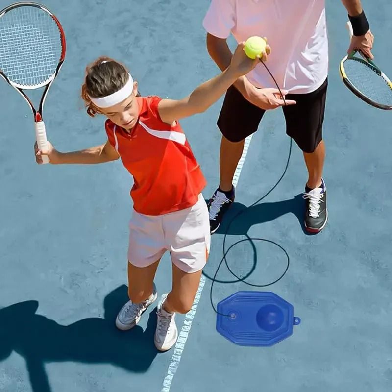 Professional Tennis Training Ball Trainer Indoor Self Study Rebound Tool For Tennis Practice blue B
