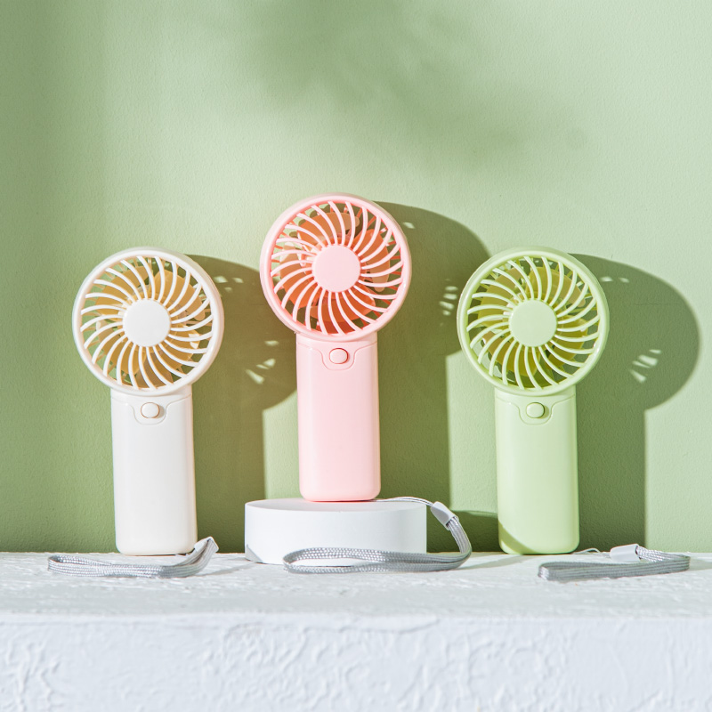Lightweight Portable Handheld Mini Fan Small Electric Fan Cute Pocket Size Low Noise Outdoor Student Gift Handy Fan white