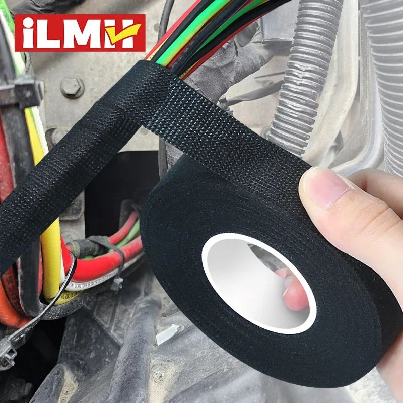 High Temperature Wire Harness Tape For Engine Bay Wiring Wrap, Abrasion Protection And Noise Reduction 19mmx15m