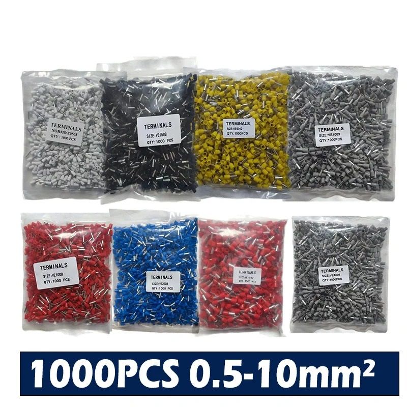 Industrial Precision Insulated Wire Ferrules green 1000 Pcs e1008