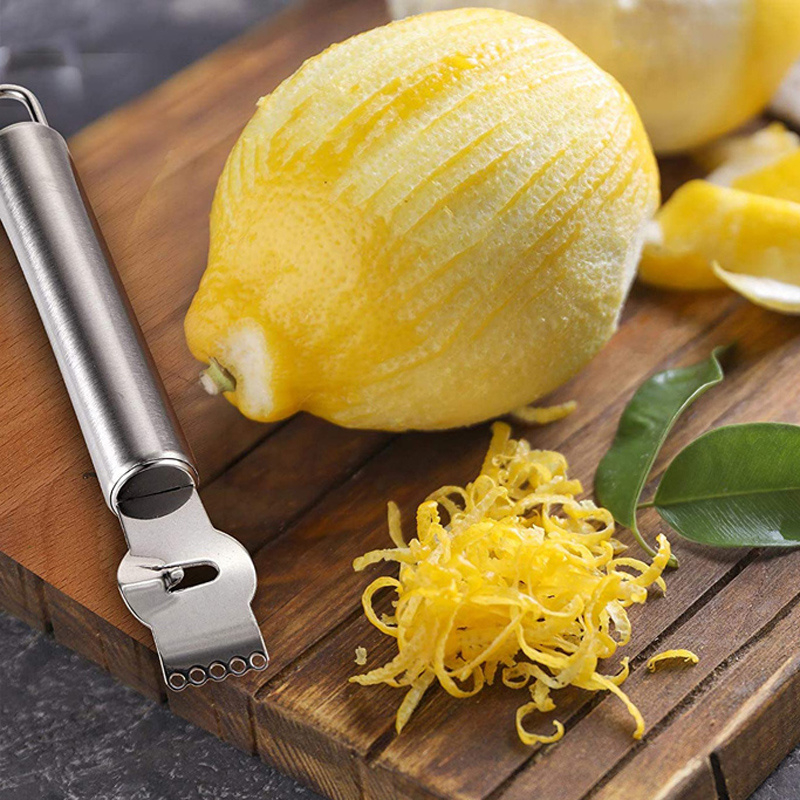 Lemon Zester Grater, Stainless Steel Peeler, Kitchen Stuff & Gadgets, Kitchen Accessories For Effortless Cooking 1pcs