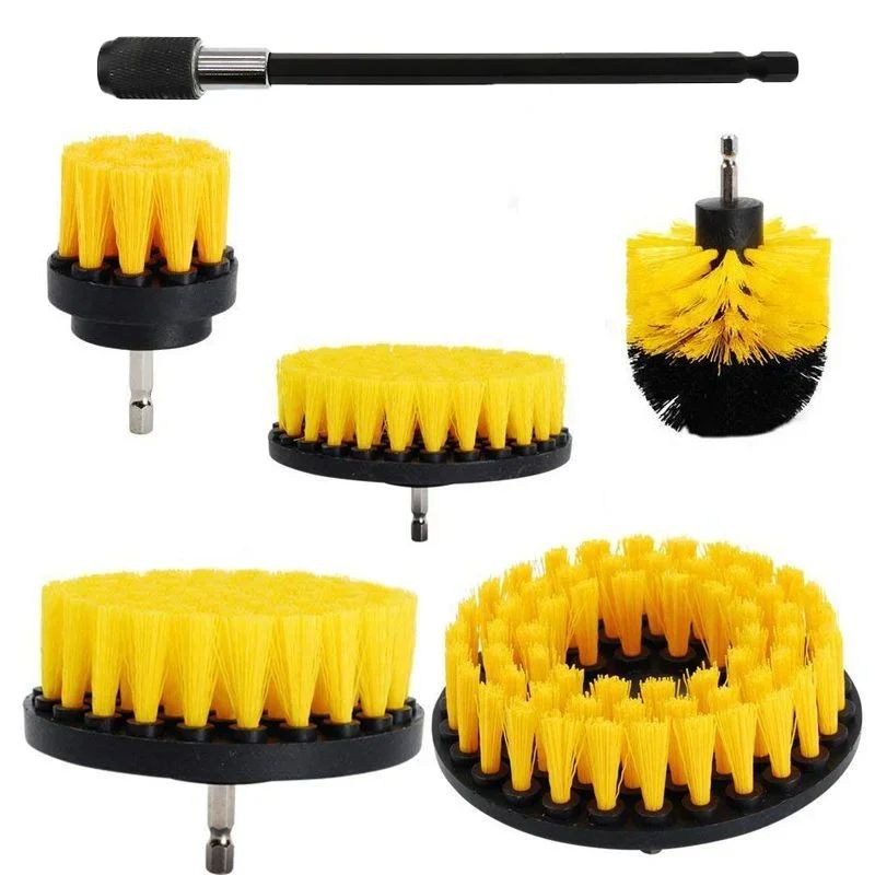 Electric Drill Scrubber Brush Set 5inch Hollow