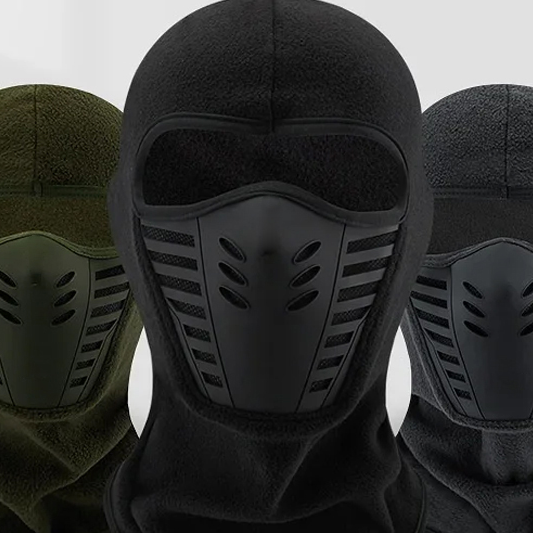 Winter Thermal Balaclava Cap Face Cover For Ski Cycling, Windproof Dustproof Full Face Mask, Warm And Fleece black