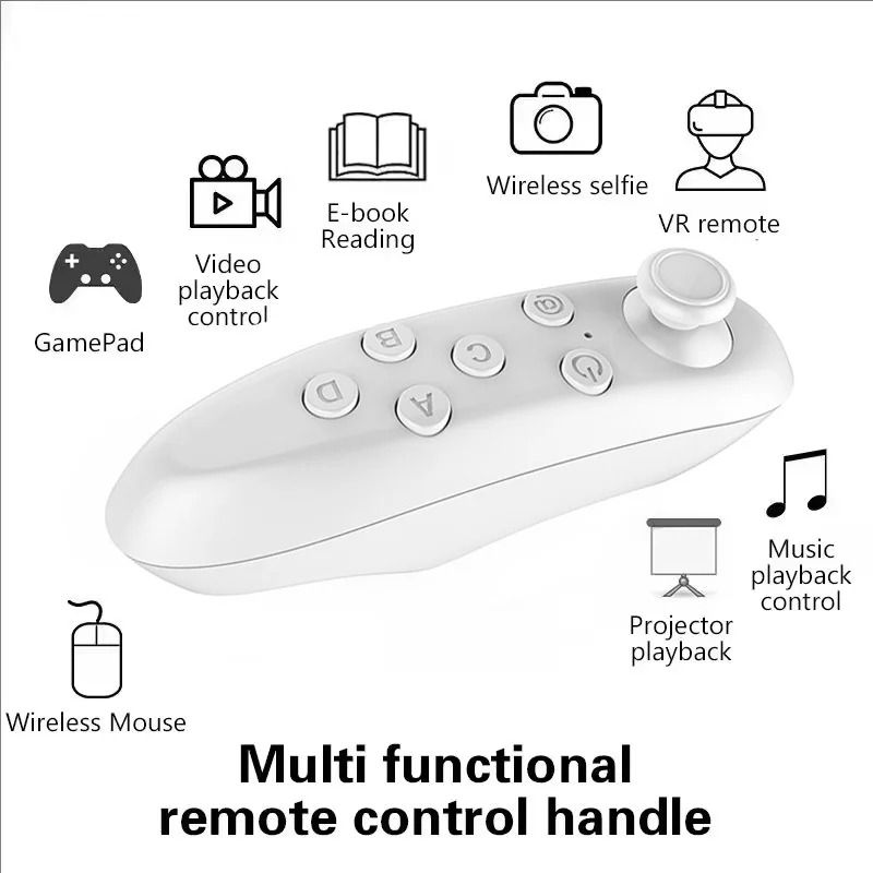 Professional High Precision Bluetooth Gaming Controller And Universal Mobile Joystick white