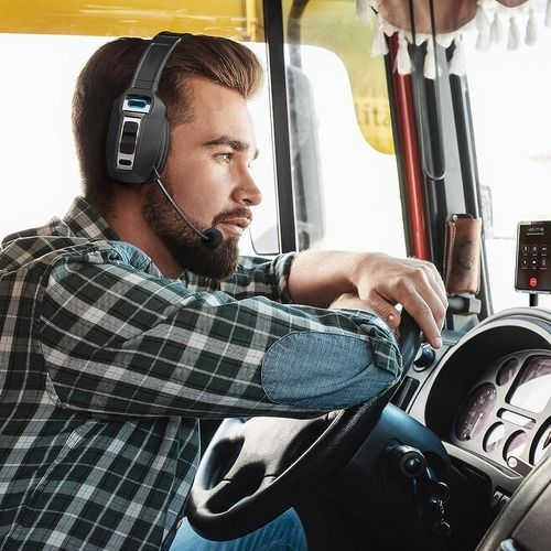 Wireless Trucker Bluetooth Headset With Noise Cancelling Mic, Clear Calls And All Day Use For Phones PC Wireless Trucker Bluetooth Headset With Noise Cancelling Mic, Clear Calls And All Day Use For Phones PC
