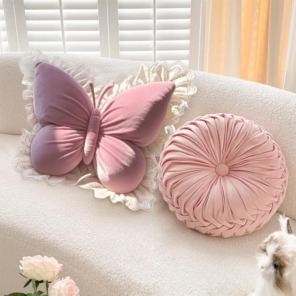 Bow Princess Pillow Sofa Cushion Living Room Bedroom Office Car Garden Decor white