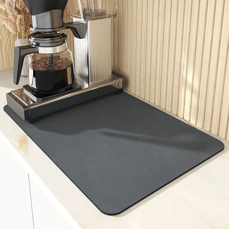 Super Absorbent Quick Dry Kitchen And Coffee Mat 3dog Off white l