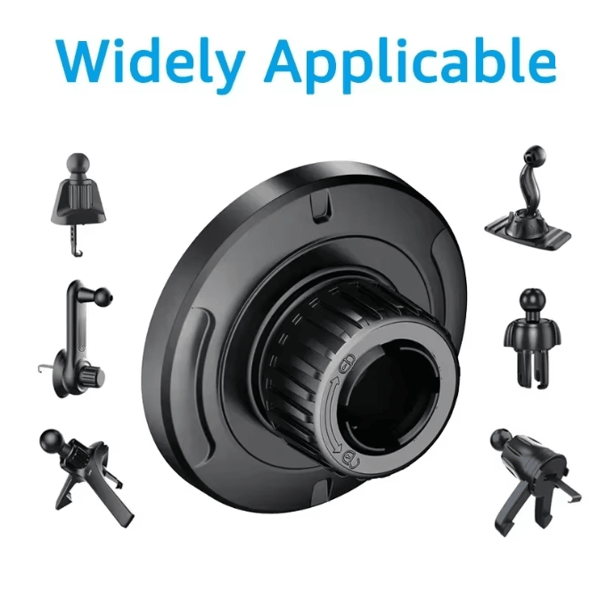 Magnetic Car Phone Mount Base With 17mm Ball Head For MagSafe b