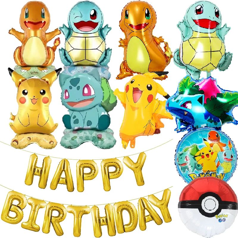 Pokemon Party Balloon Set balloons Kit 5pcs