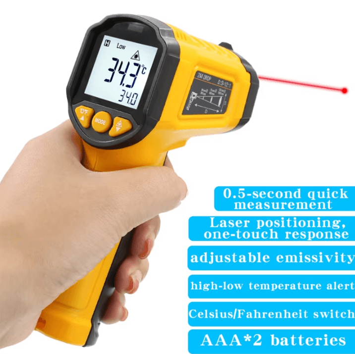 TS380 Infrared Non Contact Thermometer High Precision Handheld Electronic Temperature Gauge (TS600) ts380 Add A Handbag