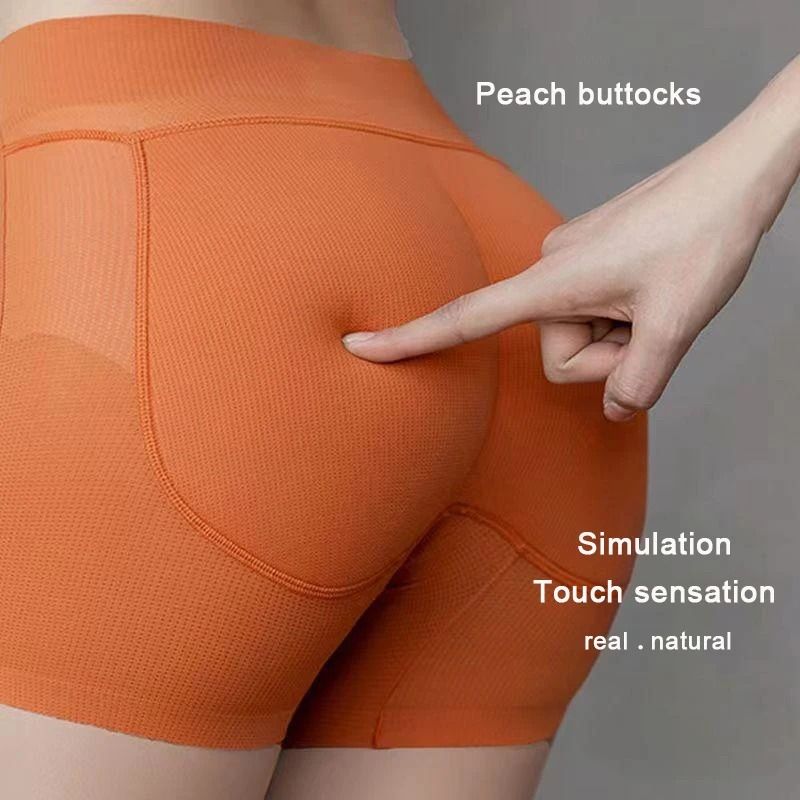 Peach Butt Natural Latex Hip Lifting Pants beige 2xl