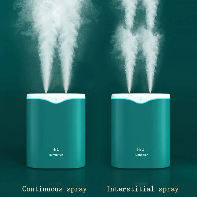 Large Capacity 2L Dual Spray Port Air Humidifier white