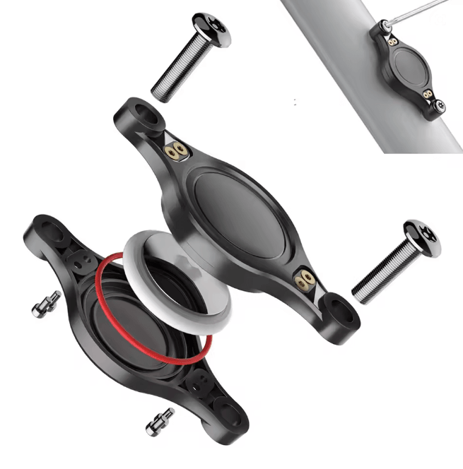 Hidden AirTag Bike Mount Waterproof Anti Theft Tracker Holder black