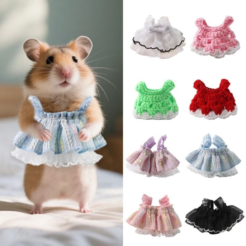 Small Pet Outfits And Hamster Dresses pink B